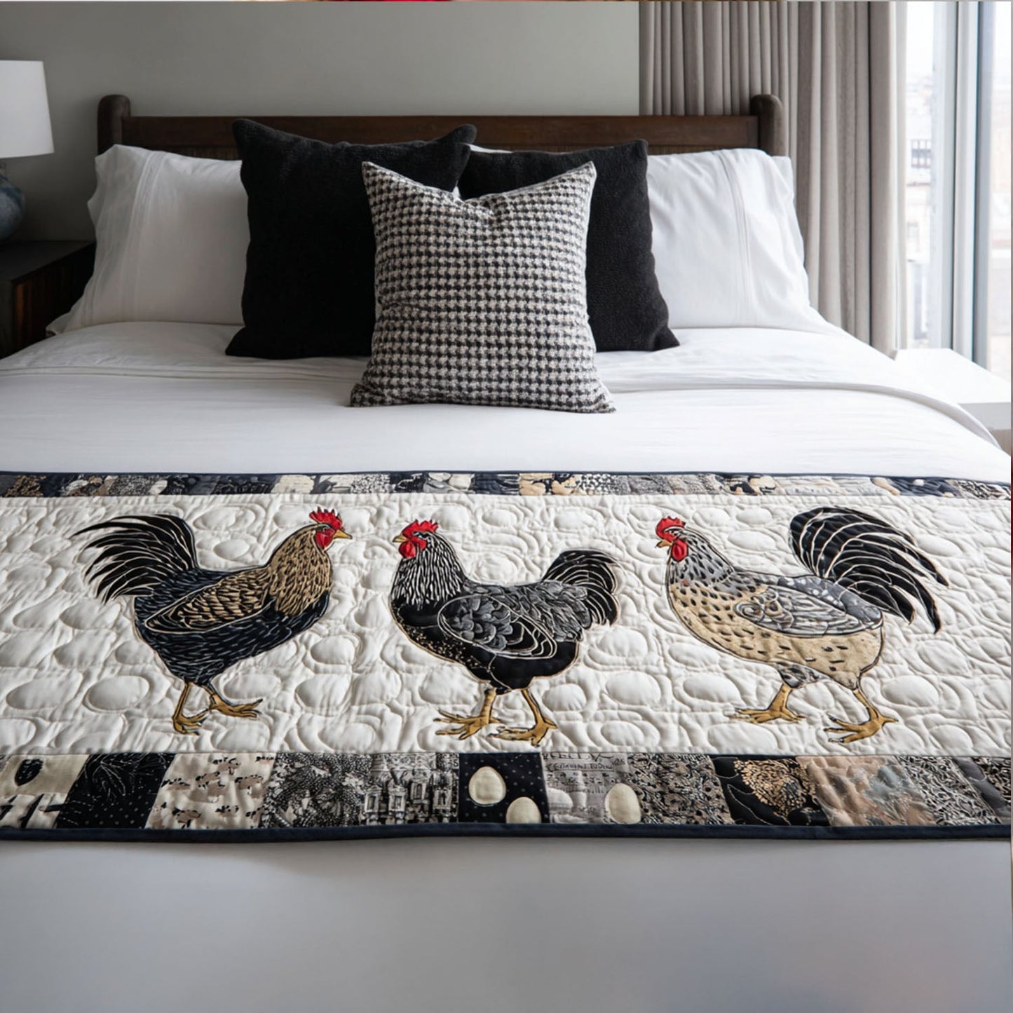 Cluck-tastic Quilted Bed Runner NCU0PT8060