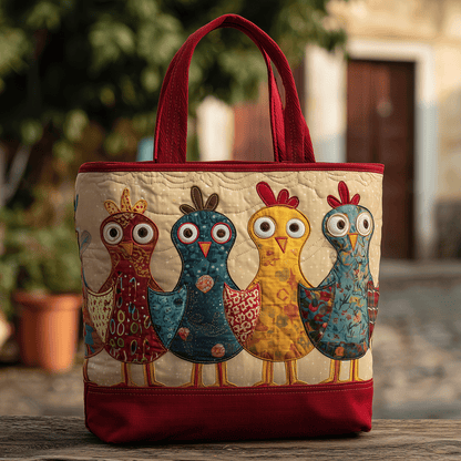 Cluck Couture Quilted Tote Bag NCU0TH2720