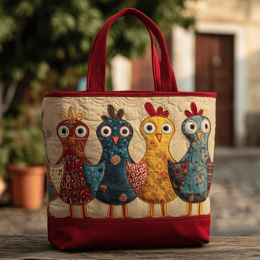 Cluck Couture Quilted Tote Bag NCU0TH2720
