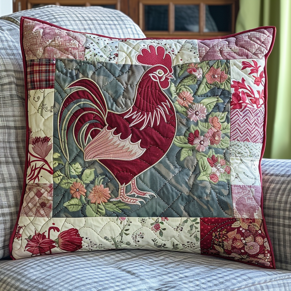 Cluckers Nest Quilted Pillow Case NCU0TL579