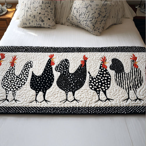 Cluckingham Quilted Bed Runner NCU0PT8061