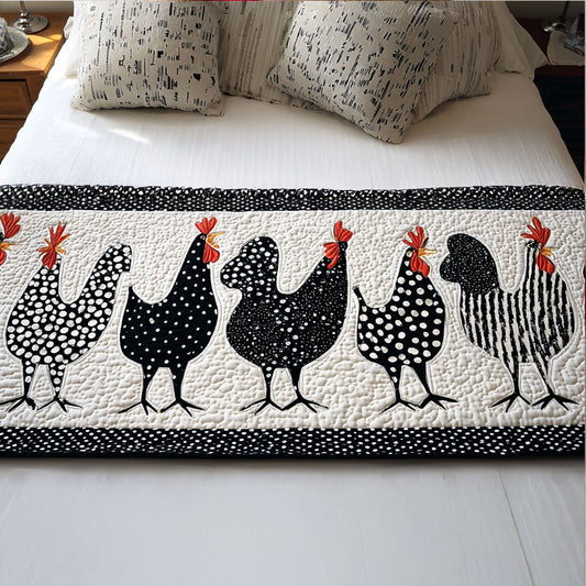 Cluckingham Quilted Bed Runner NCU0PT8061