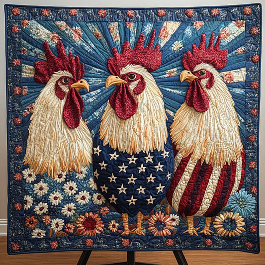 Clucktastic Americana Quilted Blanket NCU0PT3919