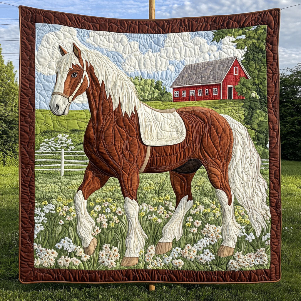 Clydesdale Majesty Quilted Blanket NCU0PT6154
