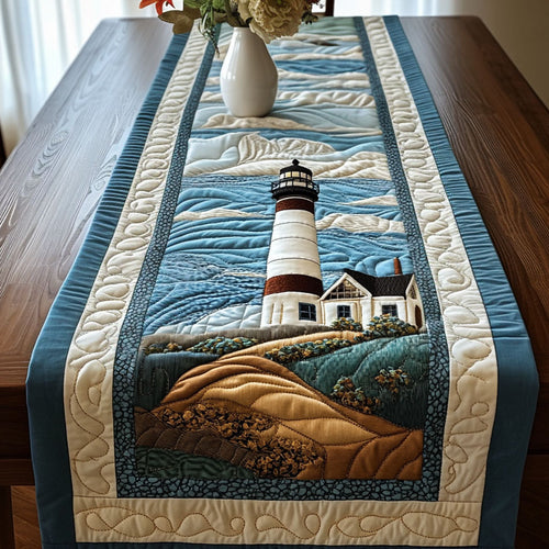 Coastal Beacon Quilted Table Runner NCU0NT3757