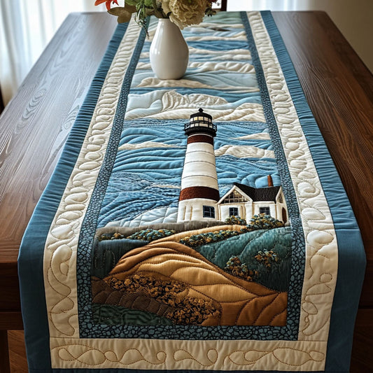Coastal Beacon Quilted Table Runner NCU0NT3757