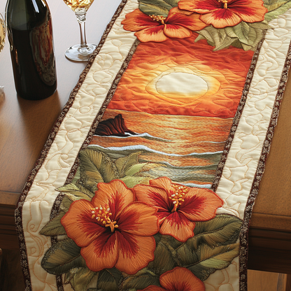 Coastal Bloom Quilted Table Runner NCU0VH4907