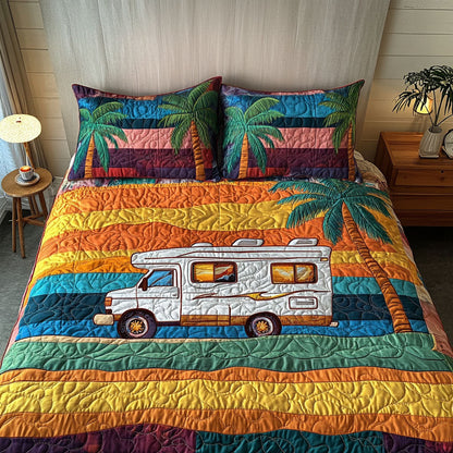 Coastal Breeze 3-Piece Quilted Bedding Set NCU0NT6400