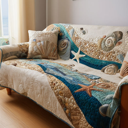 Coastal Breeze Quilted Sofa Cover NCU0NT11782