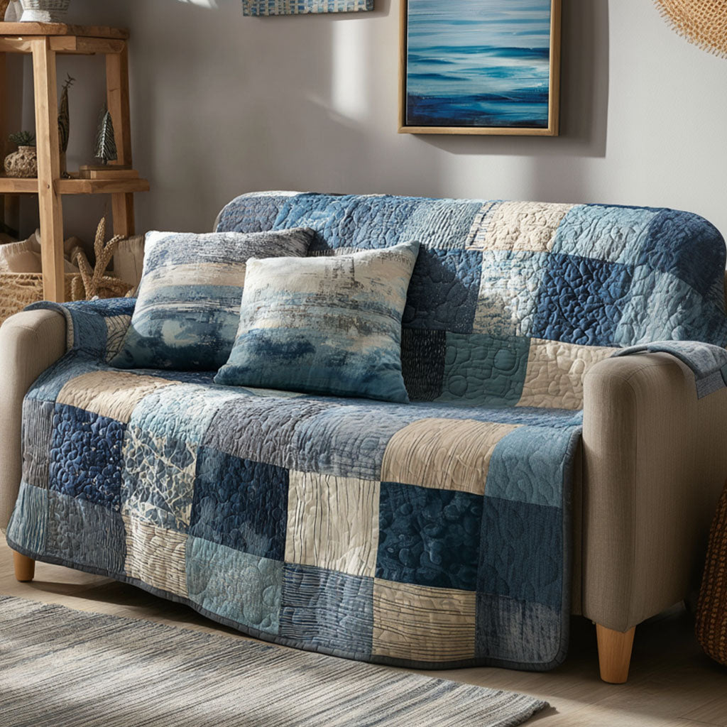 Coastal Breeze Quilted Sofa Cover NCU0NT12092