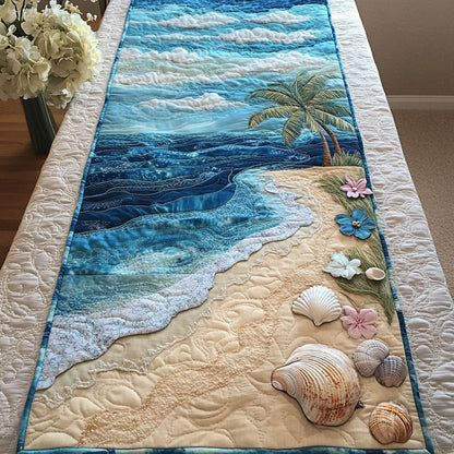 Coastal Breeze Quilted Table Runner NCU0NT5128