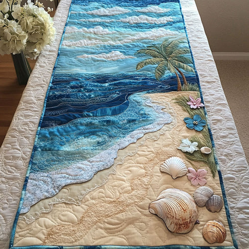 Coastal Breeze Quilted Table Runner NCU0NT5128