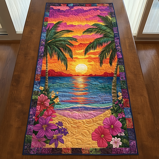 Coastal Calm Quilted Table Runner NCU0DK5958