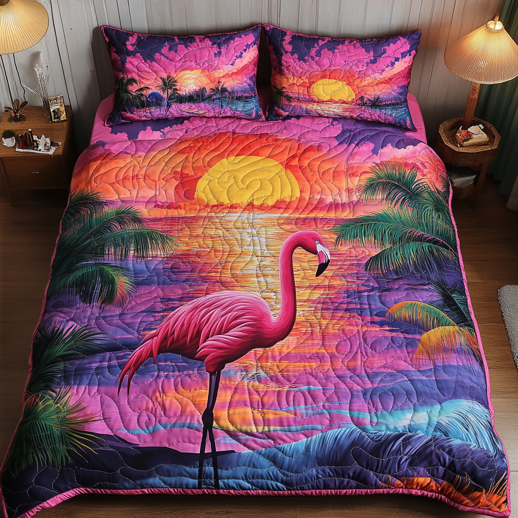 Coastal Charm 3-Piece Quilted Bedding Set NCU0DK6796