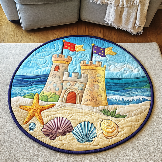 Coastal Charm Quilted Round Mat NCU0VH3857