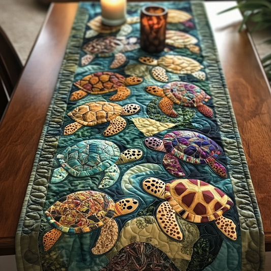 Coastal Charm Quilted Table Runner NCU0VH3205