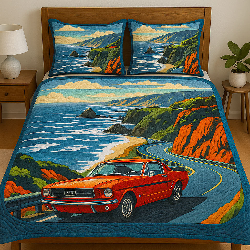 Coastal Cruise 3-Piece Quilted Bedding Set NCU0NT6111
