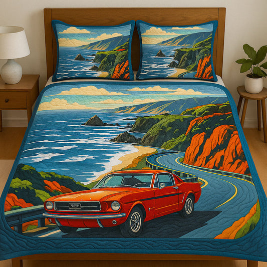Coastal Cruise 3-Piece Quilted Bedding Set NCU0NT6111