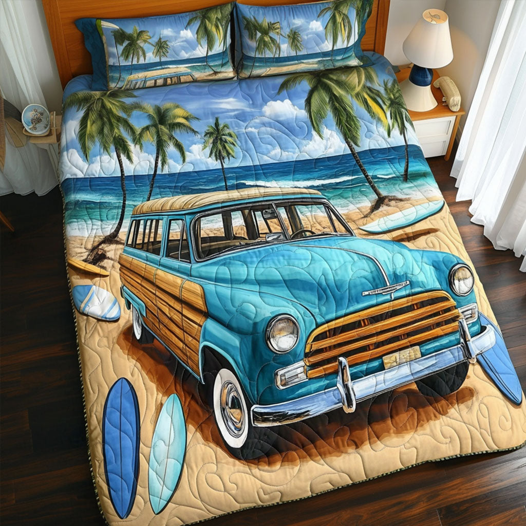 Coastal Cruiser 3-Piece Quilted Bedding Set NCU0NT6934