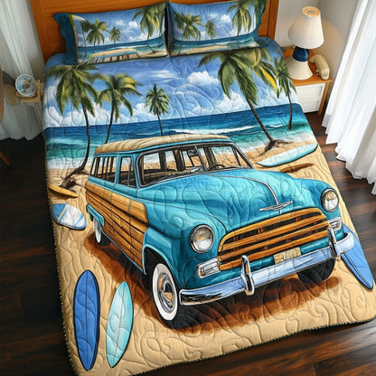Coastal Cruiser 3-Piece Quilted Bedding Set NCU0NT6934