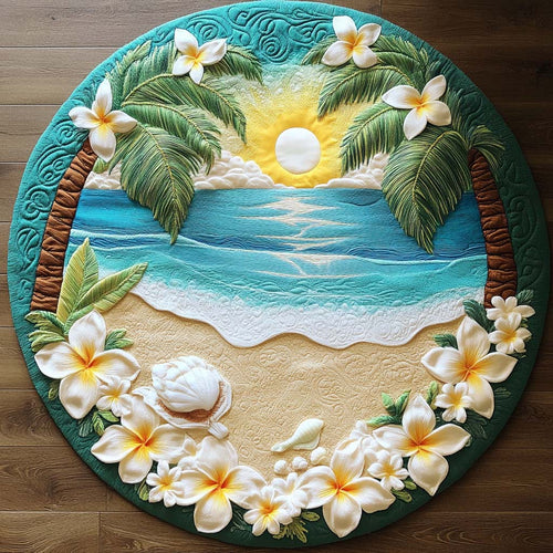 Coastal Dream Quilted Round Mat NCU0NT7485