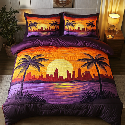 Coastal Dreams 3-Piece Quilted Bedding Set NCU0DK6772