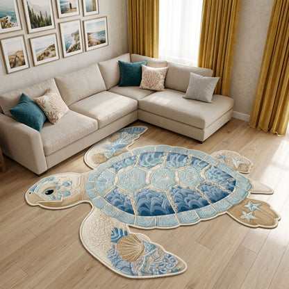 Coastal Drift Custom Shape Area Rug NCU0DK12297