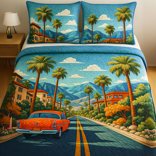 Coastal Drive 3-Piece Quilted Bedding Set NCU0NT6105