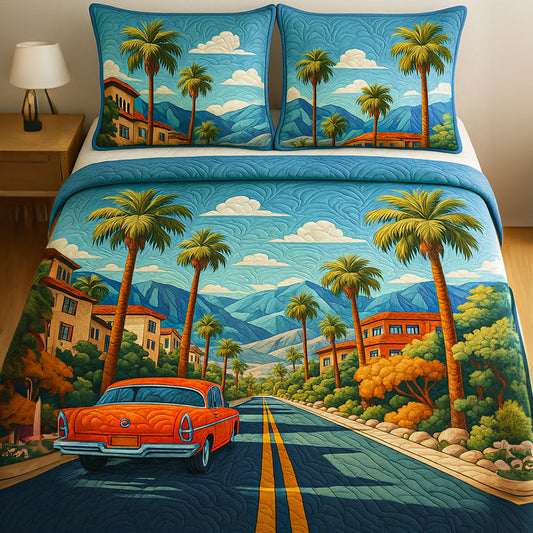 Coastal Drive 3-Piece Quilted Bedding Set NCU0NT6105