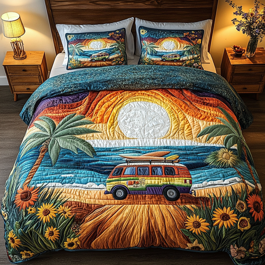 Coastal Drive 3-Piece Quilted Bedding Set NCU0VL1816
