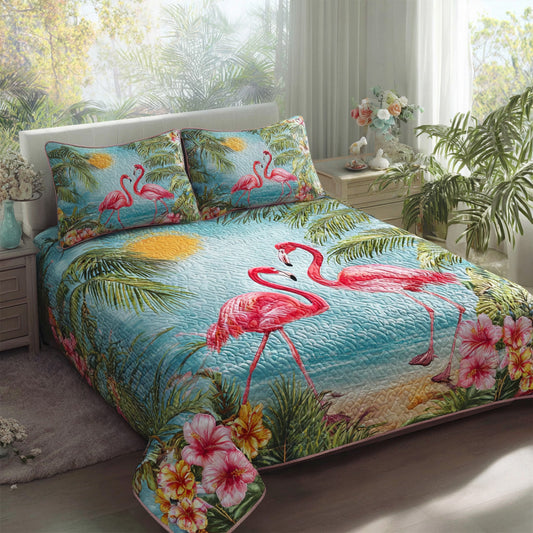 Coastal Dusk 3-Piece Quilted Bedding Set NCU0VL3530