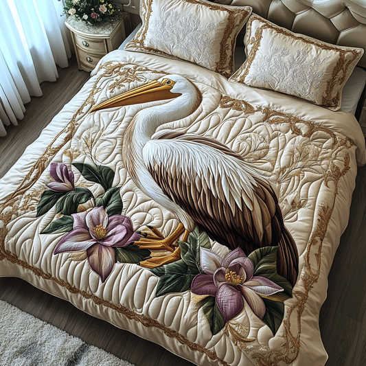 Coastal Elegance 3-Piece Quilted Bedding Set NCU0DV4840