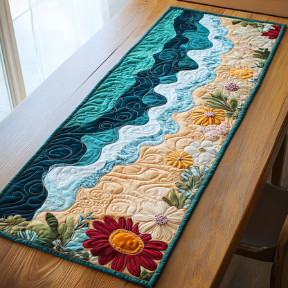 Coastal Escape Quilted Table Runner NCU0DK5334