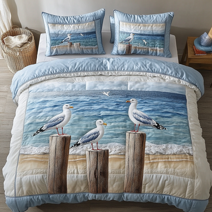 Coastal Flight 3-Piece Quilted Bedding Set NCU0DK6805