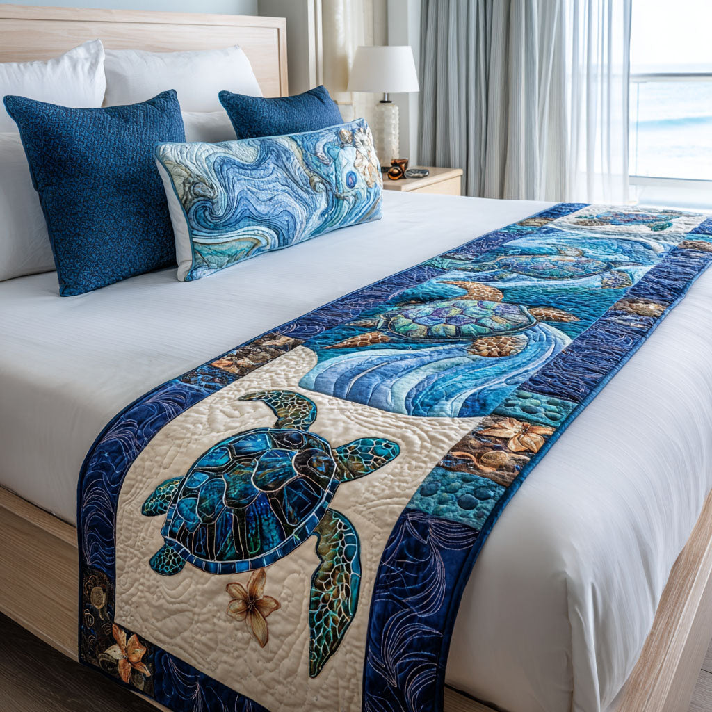 Blossom Glide Quilted Table Runner NCU0NVH940