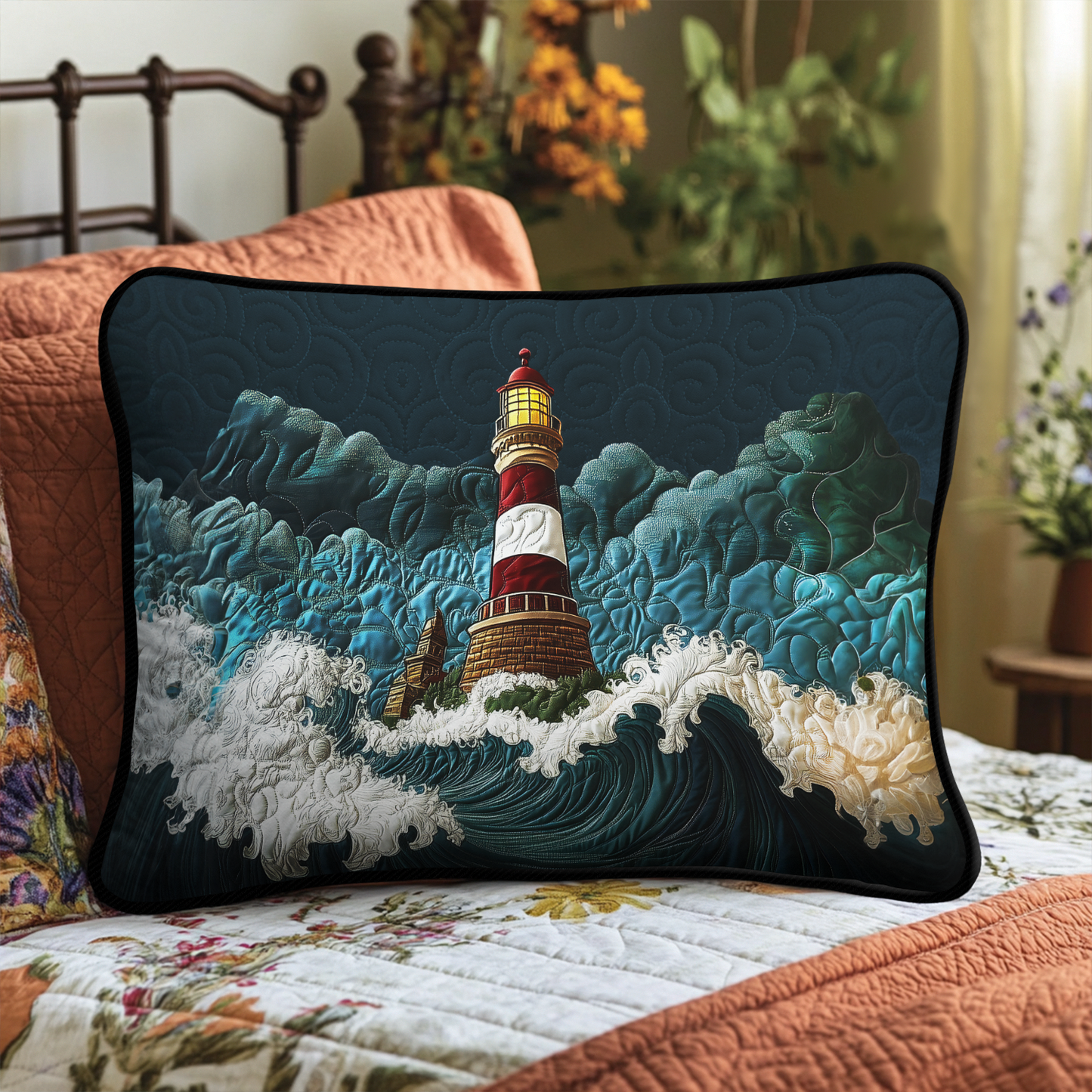 Coastal Glow Quilted Bedding Pillow Case NCU0DK4473