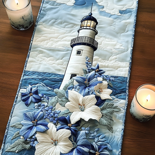 Coastal Glow Quilted Table Runner NCU0VH4552