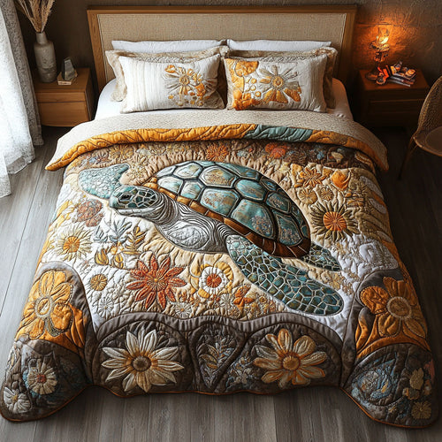 Coastal Grace 3-Piece Quilted Bedding Set NCU0PT3537