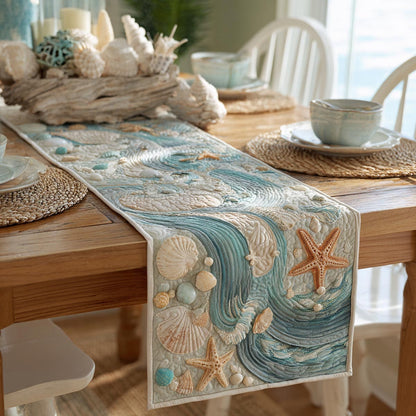 Coastal Harmony Quilted Table Runner NCU0DV9805