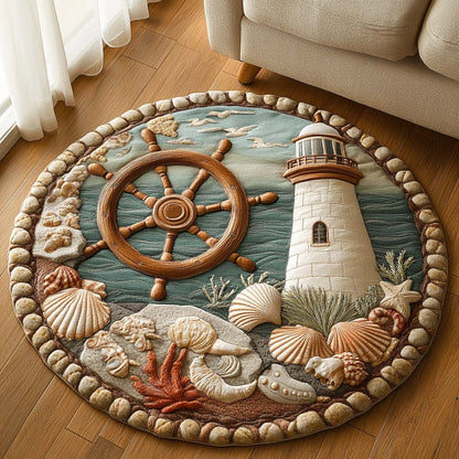 Coastal Keeper Quilted Round Mat NCU0NT7451