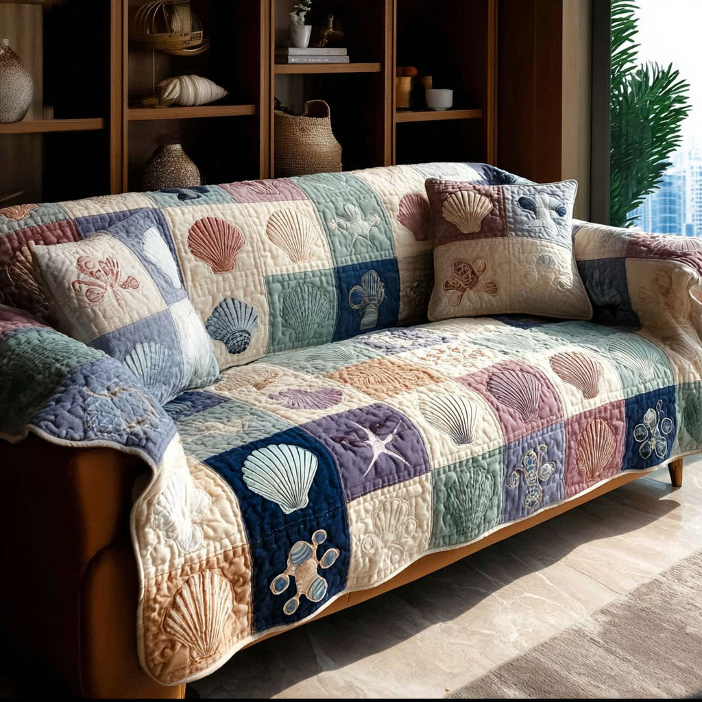 Coastal Keepsake Quilted Sofa Cover NCU0PT11136