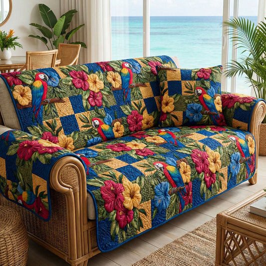 Coastal Paradise Quilted Sofa Cover NCU0NT12156