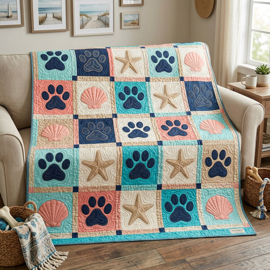Coastal Paws Quilted Blanket NCU0TV1993