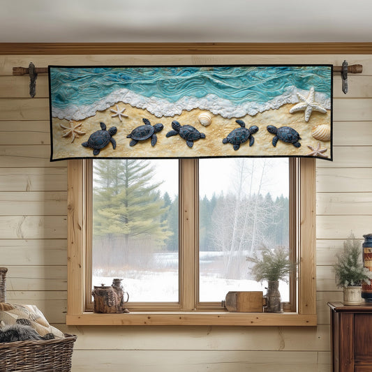 Coastal Retreat Quilted Valance NCU0NT4483