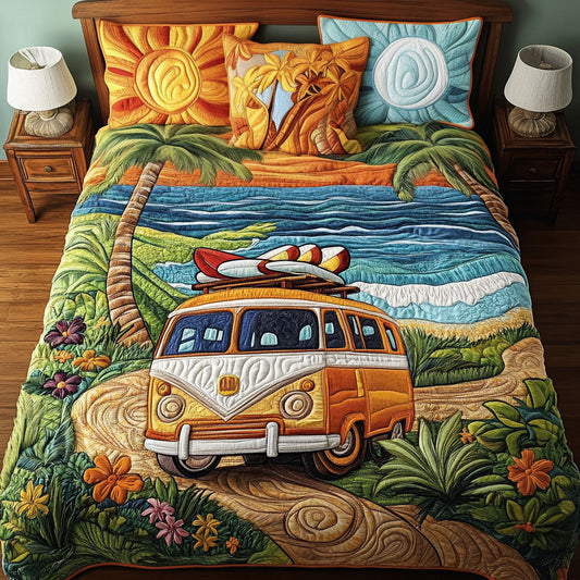 Coastal Road 3-Piece Quilted Bedding Set NCU0PT6008
