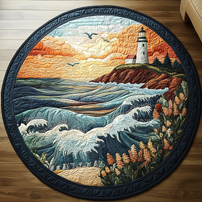 Coastal Rush Quilted Round Mat NCU0DV5740