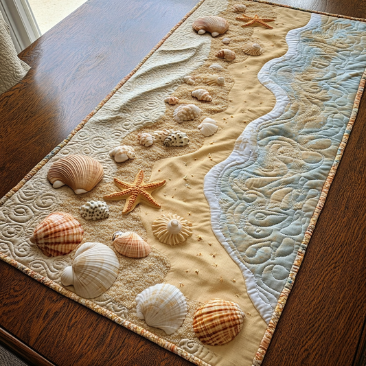 Coastal Serenity Quilted Table Runner NCU0DK6161