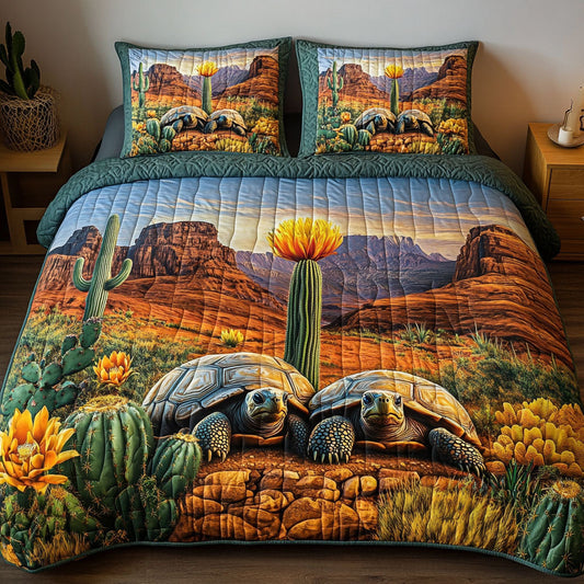 Coastal Shell 3-Piece Quilted Bedding Set NCU0NT7029