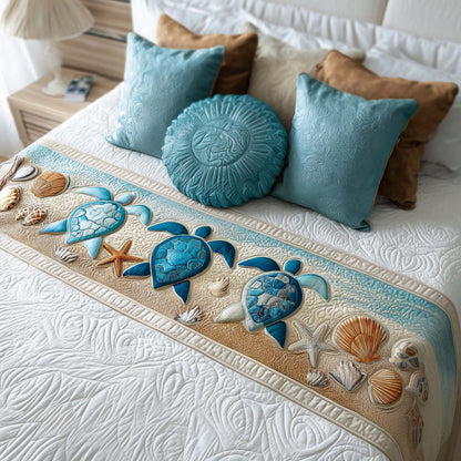 Turtle Quilted Bed Runner NCU0VT205