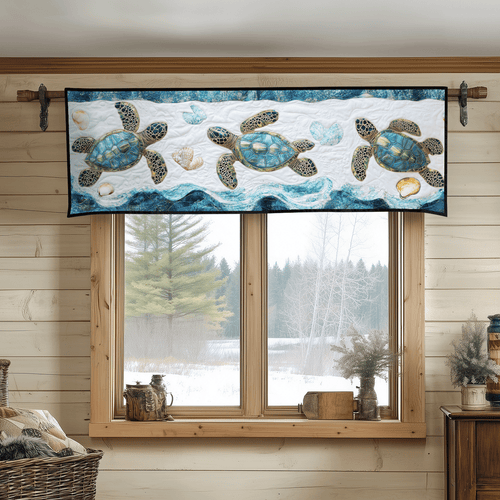 Coastal Wanderer Quilted Valance NCU0DV3513